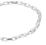 Goldsmiths Sterling Silver 4mm Belcher Chain Bracelet