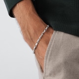 Goldsmiths Sterling Silver 4mm Belcher Chain Bracelet