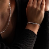 Goldsmiths Sterling Silver 4mm Belcher Chain Bracelet