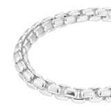 Goldsmiths Sterling Silver 6.5mm Box Chain Bracelet
