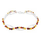 Goldsmiths Silver & Amber Bracelet