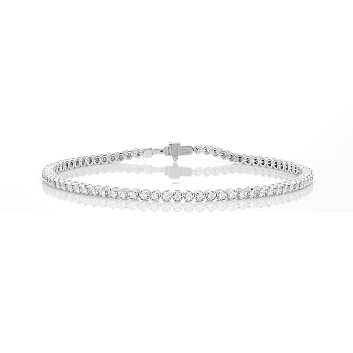 Mayors 18k White Gold 0.92cttw Tennis Bracelet