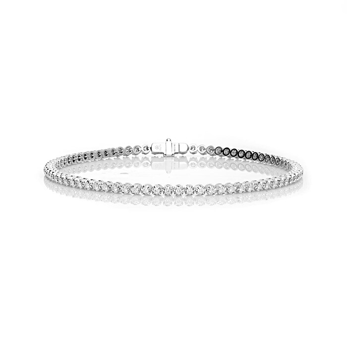 Mayors 18k White Gold 0.92cttw Tennis Bracelet