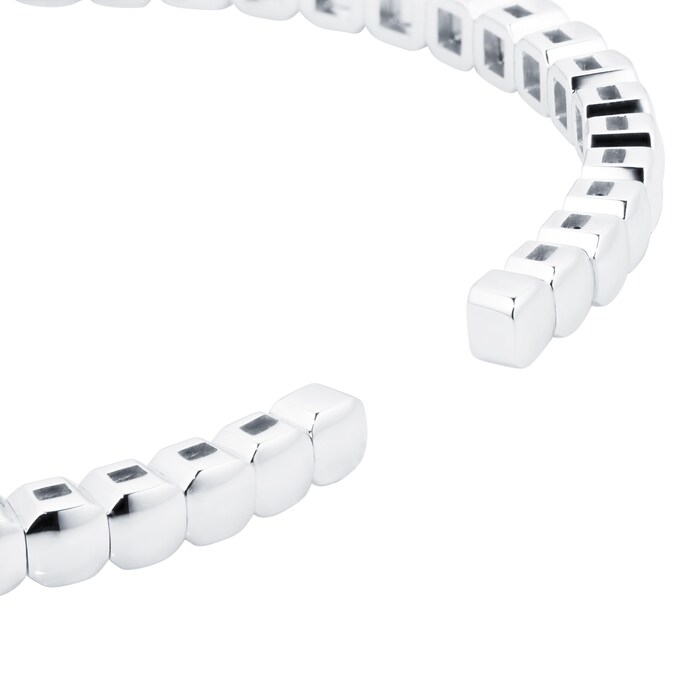 Mayors 18k White Gold 3.90ct Flex Diamond Bracelet