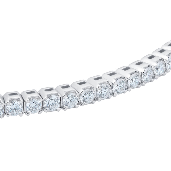 Mayors 18k White Gold 1.50ct Flex Diamond Bracelet