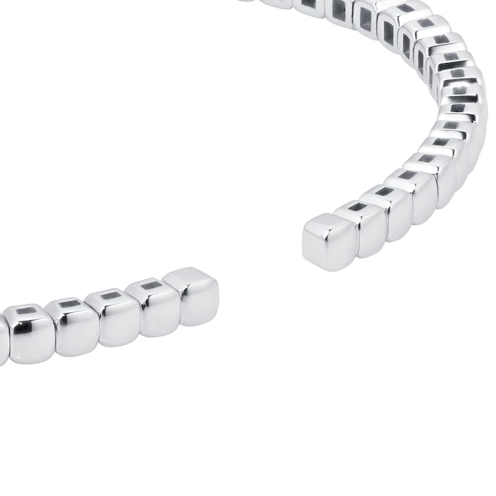 Mayors 18k White Gold 1.50ct Flex Diamond Bracelet
