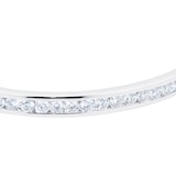 MAYORS 18k White Gold 1.99cttw Channel Set Diamond Bangle