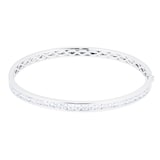MAYORS 18k White Gold 1.98cttw Channel Set Diamond Bangle