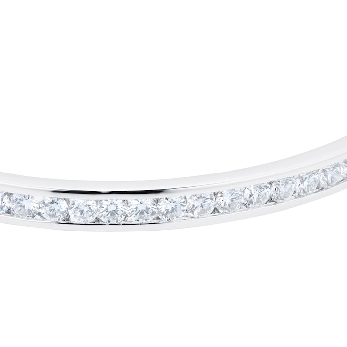 MAYORS 18k White Gold 1.98cttw Channel Set Diamond Bangle