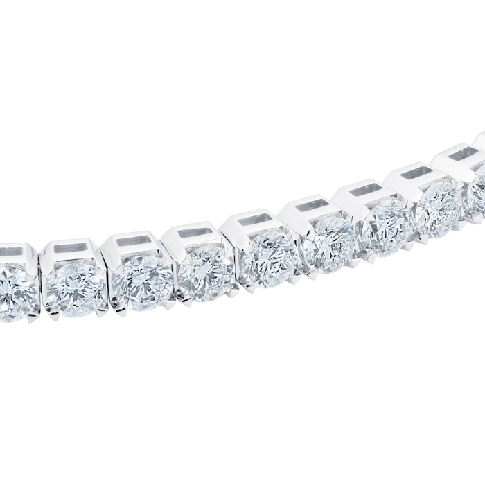 Mayors 18k White Gold 3.86ct Flex Diamond Bracelet