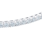 Mayors 18k White Gold 3.85ct Flex Diamond Bracelet