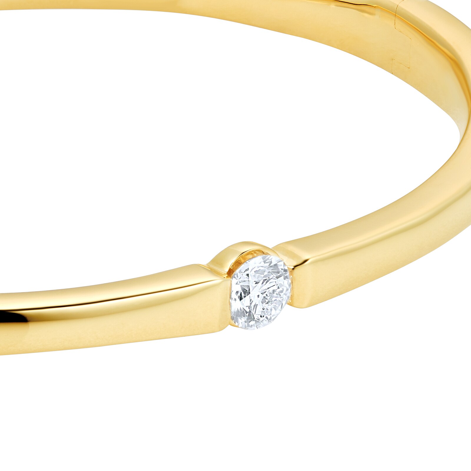 Mayors 18k Yellow Gold 0.37ctw Diamond Bangle
