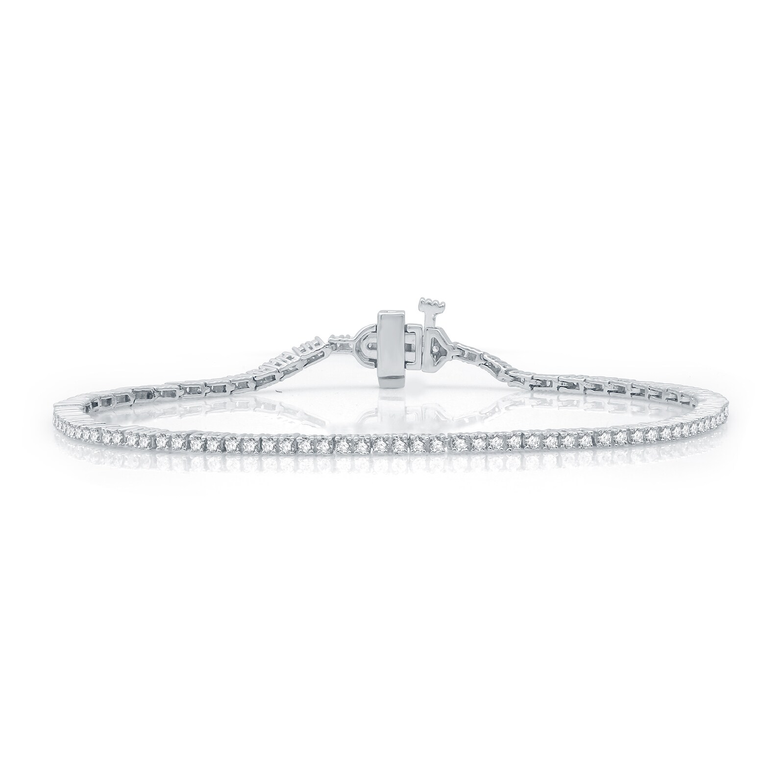 Mayors 18k White Gold 1.00cttw Diamond Tennis Bracelet