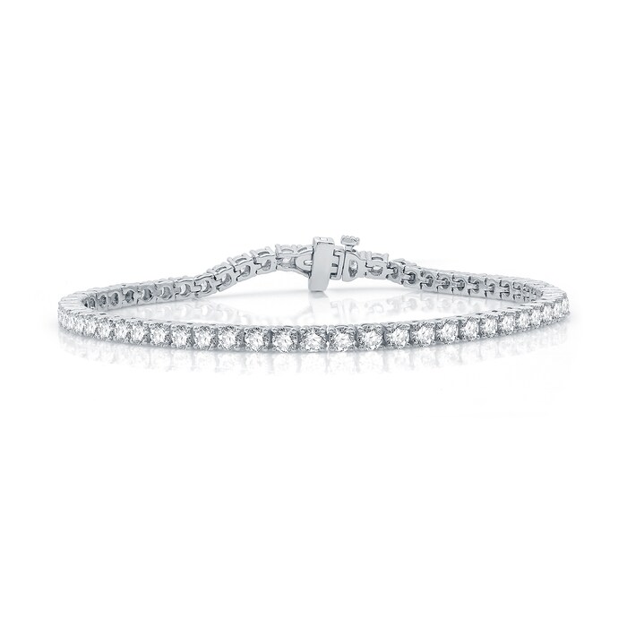 Mayors 18k White Gold 5.00cttw Diamond Tennis Bracelet