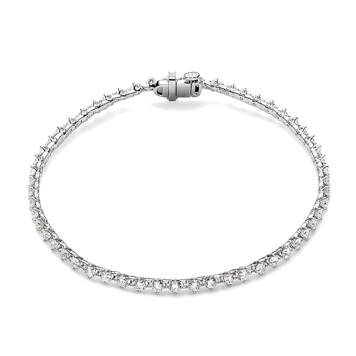 Mayors 18k White Gold 3.00cttw Diamond Tennis Bracelet