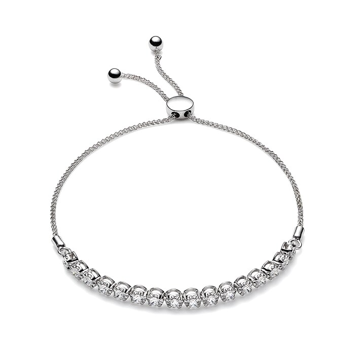 Mayors 18k White Gold 1.00cttw Diamond Bracelet