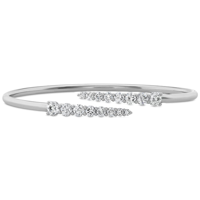 Mayors 18k White Gold 1.96cttw Diamond Bangle