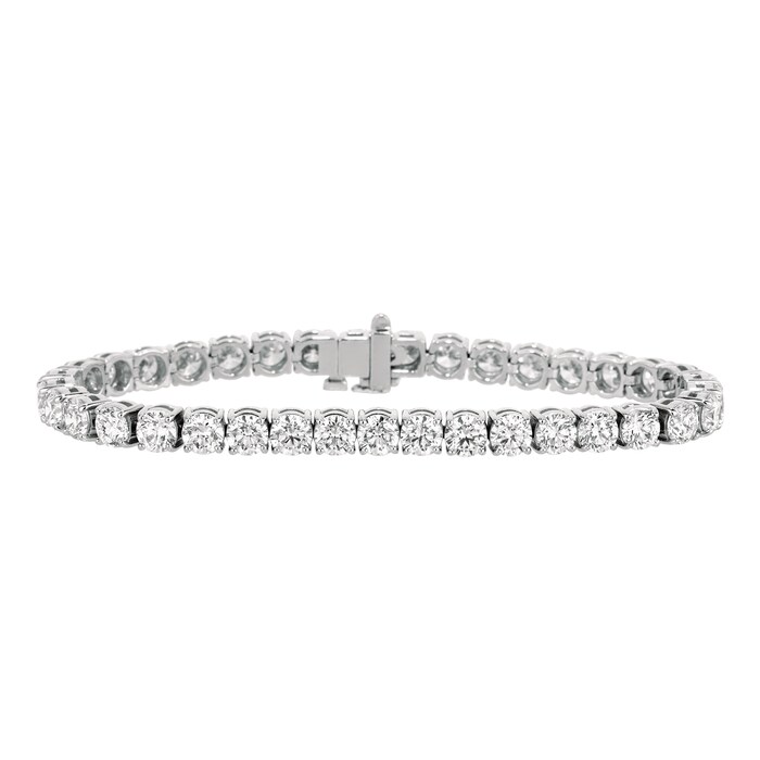 Mayors 14k White Gold 14.43cttw Diamond Line Bracelet