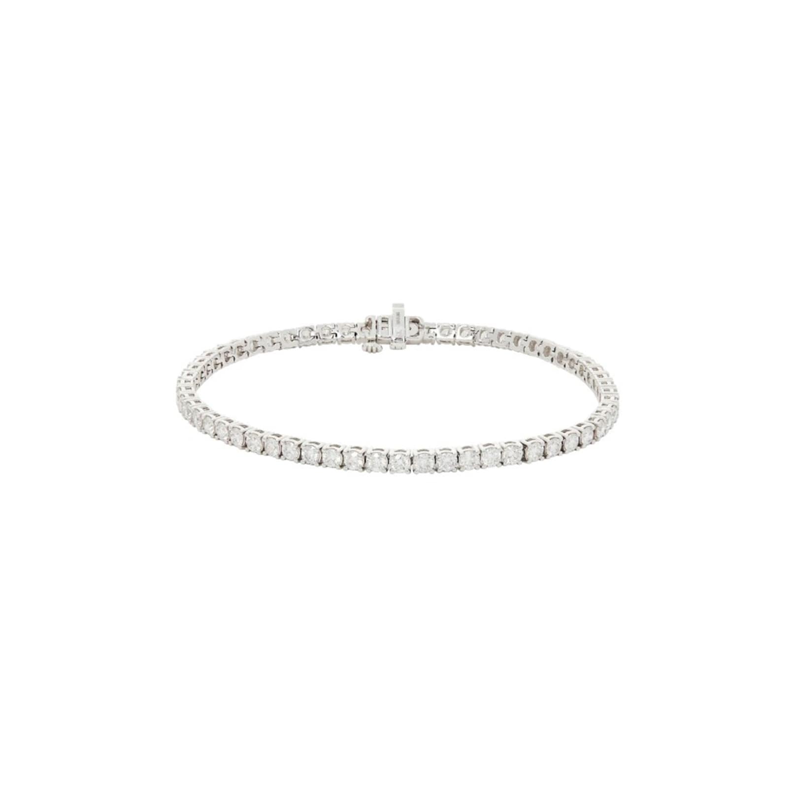 Mayors 18K White Gold 5.00cttw Diamond Tennis Bracelet
