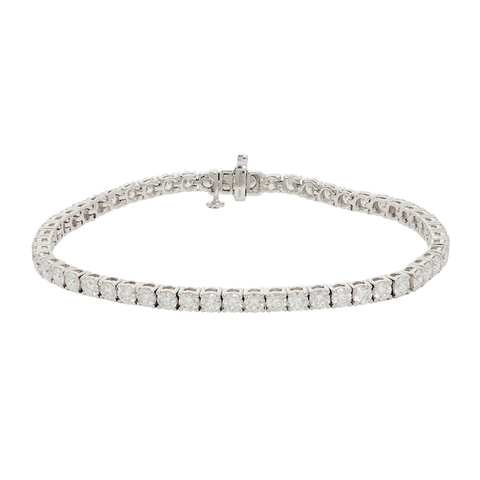 Mayors 18K White Gold 7.00cttw Diamond Tennis Bracelet