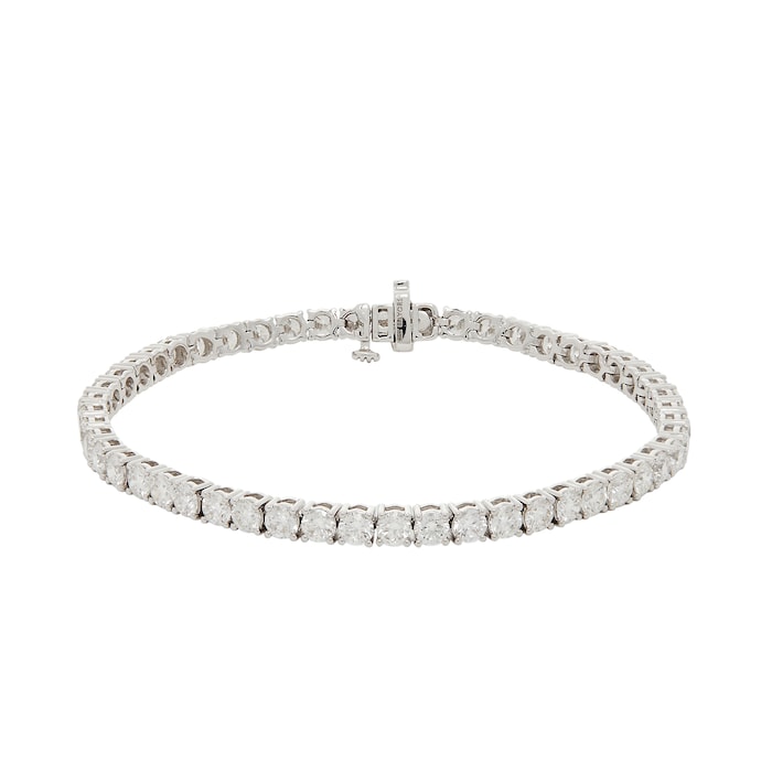 Mayors 18K White Gold 8.00cttw Diamond Tennis Bracelet