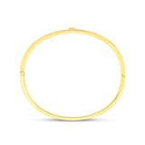 Uneek 18k Yellow Gold Exclusive 0.16cttw Marquise Cut Diamond Bangle 48x58mm