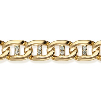 Betteridge 18k Yellow Gold 1.37cttw Diamond Anchor Link Bracelet Betteridge 18k Yellow Gold 1.37cttw Diamond Anchor Link Bracelet