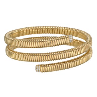 Betteridge 18k Yellow Gold 0.30cttw Diamond Triple Wrap Cuff Bracelet Betteridge 18k Yellow Gold 0.30cttw Diamond Triple Wrap Cuff Bracelet