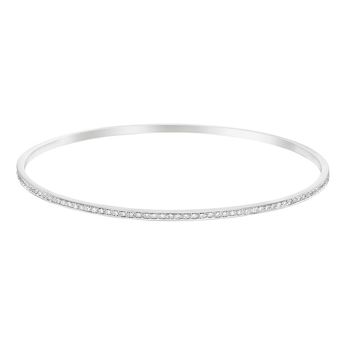 Betteridge 18k White Gold 0.50cttw Diamond Slim Bangle