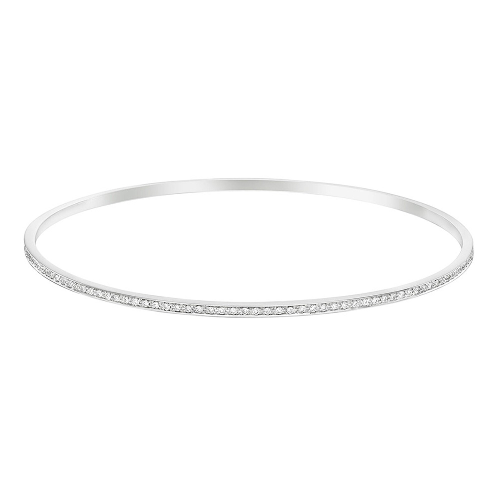 Betteridge 18k White Gold 0.50cttw Diamond Slim Bangle
