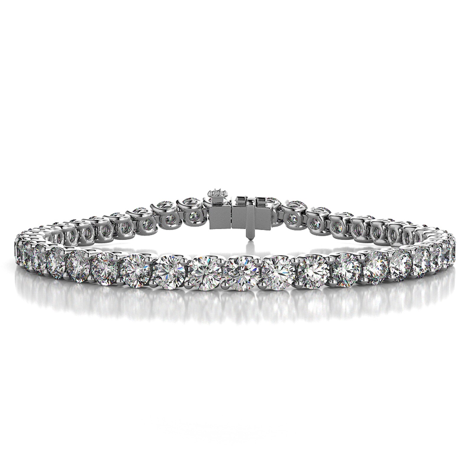 Betteridge 18k White Gold 7.25cttw Diamond Line Bracelet