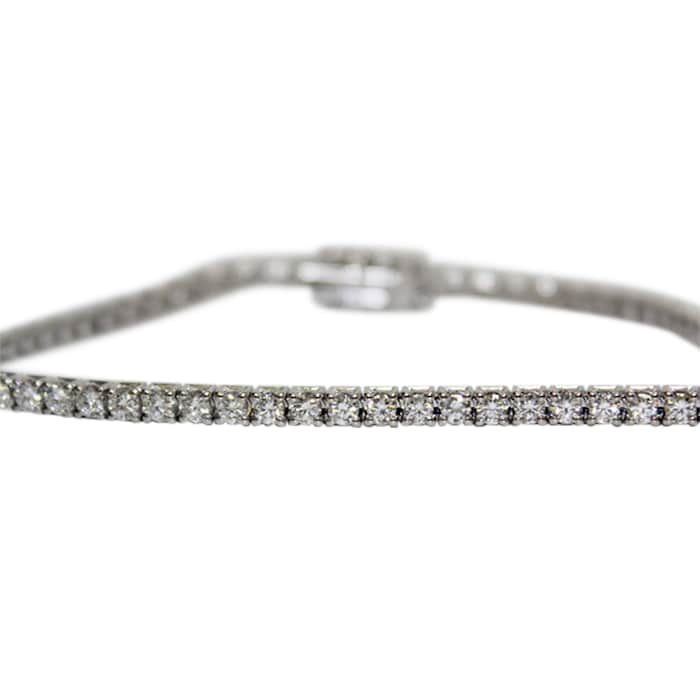 Betteridge 18k White Gold 4.37cttw Diamond Line Bracelet