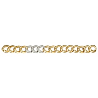 Betteridge 18k Yellow Gold 2.60cttw Diamond Curblink Bracelet