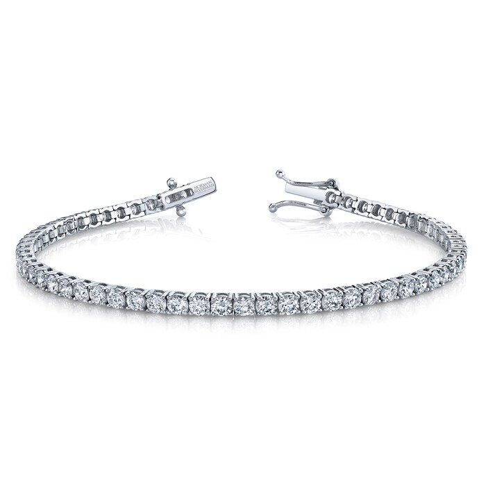 Betteridge 18k White Gold 5.24cttw Brilliant Cut Diamond Tennis Bracelet