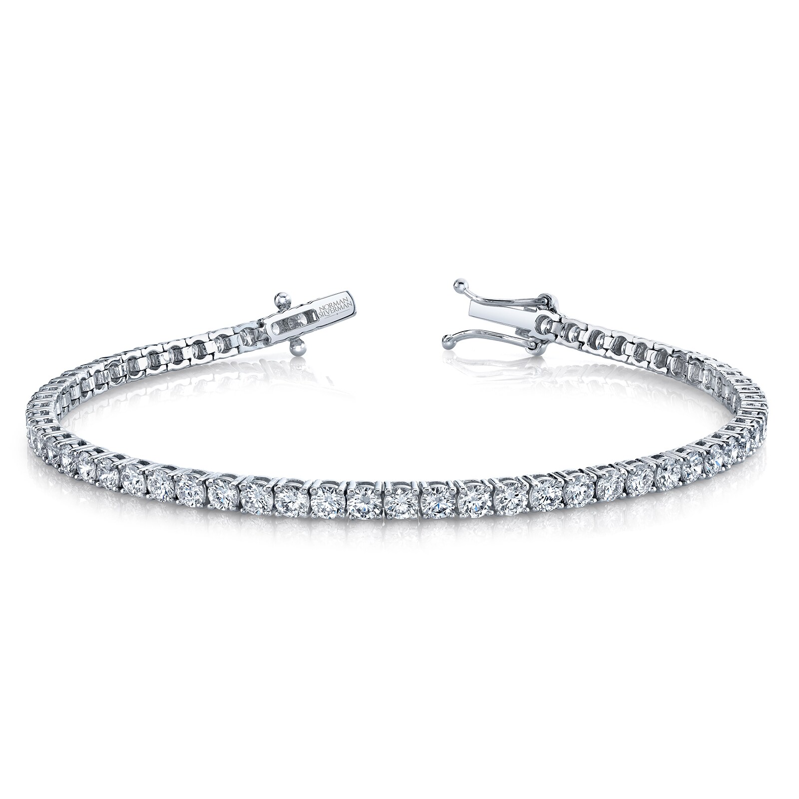 Betteridge 18k White Gold 5.24cttw Brilliant Cut Diamond Tennis Bracelet