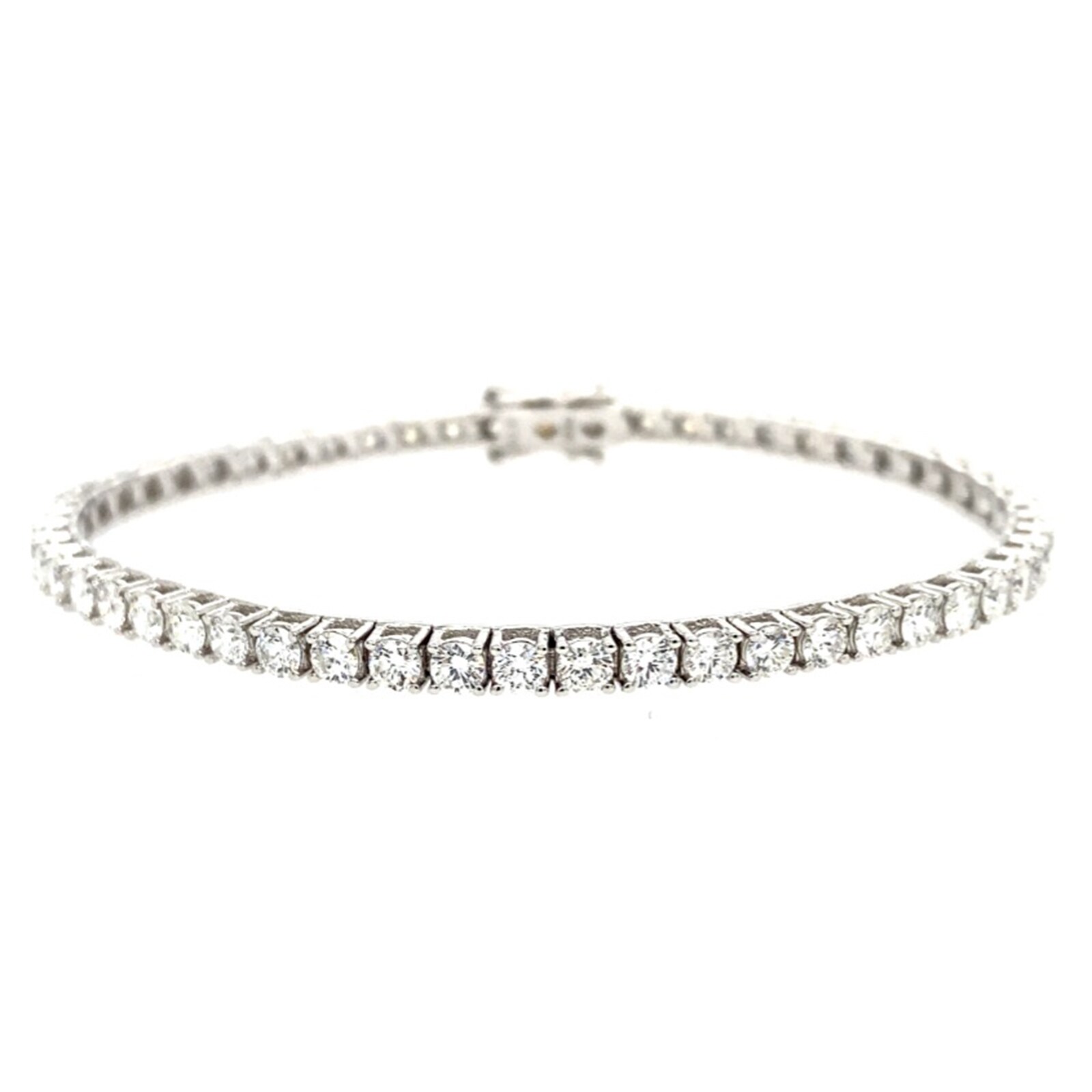 Betteridge 18k White Gold 5.42cttw Diamond Line Bracelet