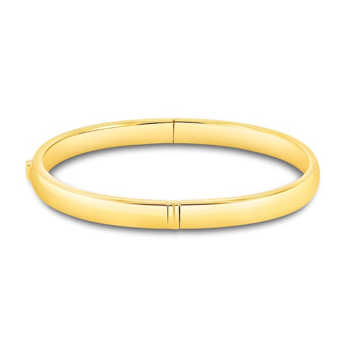 Mayors 18K Yellow Gold 0.16cttw Marquise Cut Diamond Bangle