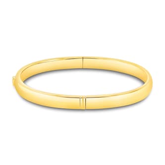 Mayors 18K Yellow Gold 0.16cttw Marquise Cut Diamond Bangle