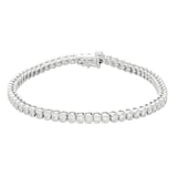 Mayors Platinum 3.00cttw Diamond Bezel Set Diamond Tennis Bracelet