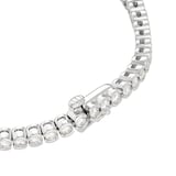 Mayors Platinum 3.00cttw Diamond Bezel Set Diamond Tennis Bracelet