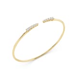 Mayors 18K Yellow Gold 0.50cttw Diamond Bangle