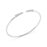 Mayors 18K White Gold 0.50cttw Diamond Bangle