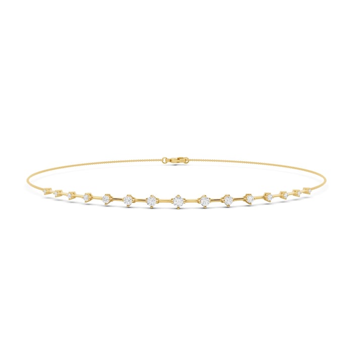 Mayors 18K White Gold 0.61cttw Diamond Bracelet