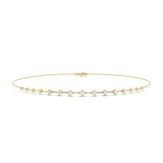Mayors 18K White Gold 0.61cttw Diamond Bracelet