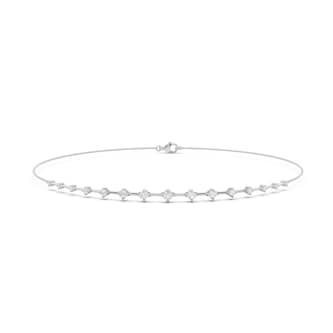 Mayors 18K White Gold 0.61cttw Diamond Bracelet