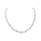 Mayors 18k White Gold 24.91cttw Diamond Fashion Necklace