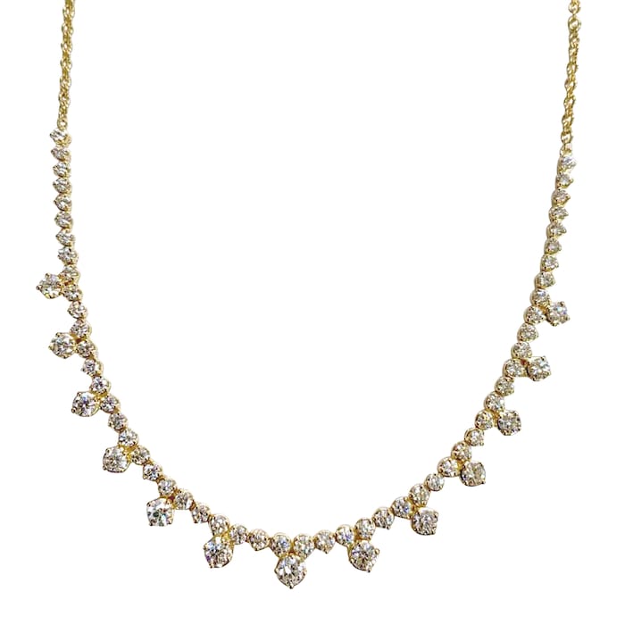 Betteridge 18k Yellow Gold 2.00cttw Diamond Drop Necklace 16"