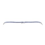 WOS 18K White Gold Blue Sapphire Tennis Necklace