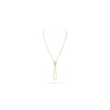 WOS 18K Yellow Gold Pear Shaped Diamond Necklace