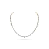 WOS 18K Yellow & White Gold Gold Round Brilliant Cut Diamond Necklace